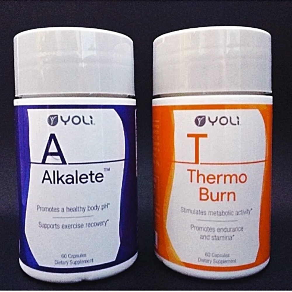 ⚡️YOLI THERMO BURN & ALKALETE  60 Caps Bottles⚡️